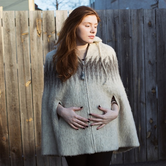 Rare 70s Vintage Tundra Cape  - 100% Virgin Wool - Picture 5 of 8